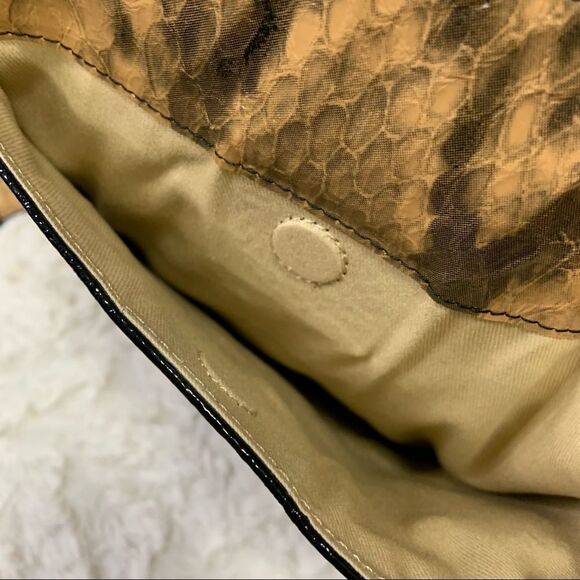 🆕 Lodis Alexandria Paola Messenger Crossbody Snakeskin Print Bag - Picture 9 of 15